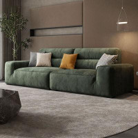 Lilac Garden Tools 94.49" Green 100% Polyester Modular Sofa cushion couch