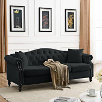 House of Hampton Tufted Sofa With 2 Pillows For Living Room, Bedroom, Office, Apartment