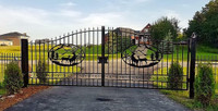 NEW DRIVEWAY WROUGHT IRON ORNAMENTAL ENTRANCE GATE 20 FT 16FT 14 FT
