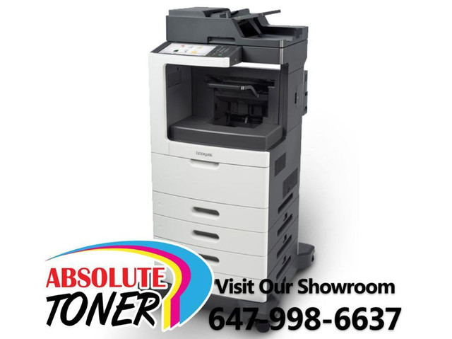 $59.33/month. NEW Lexmark MX811dxme Monochrome Multifunction Laser Printer Copier Scanner w/ Three Paper Trays in Printers, Scanners & Fax in Ontario