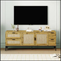 Bay Isle Home™ TV Stand For Tvs Up To 65", Media Console With Adjustable Shelves