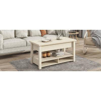Loon Peak Lift Top Coffee Table with Open Shelves