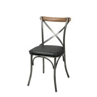 17 Stories 2 piece Hickey Metal Side Chair