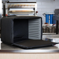 Black Soft-Sided Heavy-Duty Heated / Insulated Food Delivery Bag -*RESTAURANT EQUIPMENT PARTS SMALLWARES HOODS AND MORE*