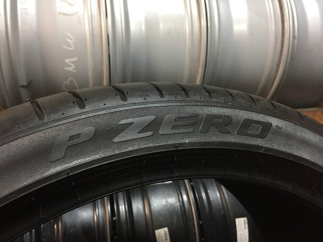 22 inch STAGGERED NON RUNFLAT SET OF 4 USED SUMMER TIRES BMW OEM  275/35R22 315/30R22 PIRELLI P ZERO PZ4 TREAD 95% in Tires & Rims in Toronto (GTA) - Image 3