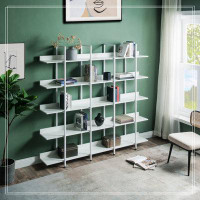 Latitude Run® 5 Tier Bookcase Home Office Open Bookshelf