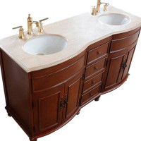 Canora Grey Humberto 62" Double Bathroom Vanity Set
