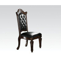 ColourTree Vendome Side Chair (Set-2), PU & Cherry