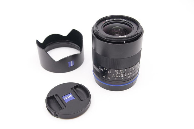 Used Zeiss Loxia 21mm f/2.8 for E-Mount + hood + box    (ID-926))   BJ PHOTO in Cameras & Camcorders