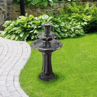Alcott Hill Stgermain Outdoor Lily Tier Fountain