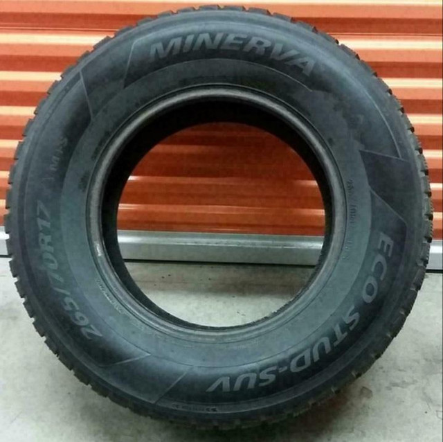 (ZH44) 1 Pneu Hiver - 1 Winter Tire 265-70-17 Minerva (Cloute - Studded) 10/32 in Tires & Rims in Laval / North Shore - Image 4