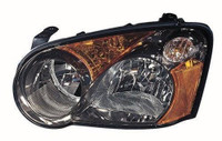 Head Lamp Driver Side Subaru Impreza 2005 Without Hid Black High Quality , SU2502120