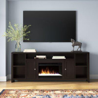 Lark Manor Cataldo 84" Fully Assembled TV Stand with Electric Fireplace, Fits TVs up to 88"