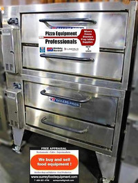 BAKERS PRIDE 251 DOUBLE STACK PIZZA OVEN GAS - 2 sets available