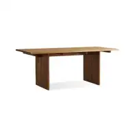 Hokku Designs 70.87" Fut-Brown Solid Wood + Solid Wood Dining Table