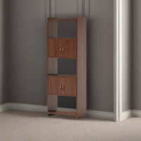 RARLON New Chinese bookcase solid wood bookcase storage cabinet