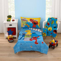 Sesame Street Sesame Street Come and Play 4 Piece Toddler Bed Set