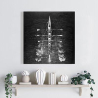 Winston Porter 'Rowing Boat' Oil Painting Print on Wrapped Canvas