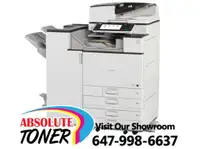 Pre-owned Ricoh MP 3352 Black and White Printer Copier Color Scanner Fax 11x17 Stapler Finisher