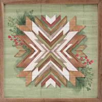 Union Rustic Floral Tribal Green By Courtney Morgenstern