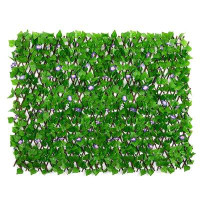 DOEWORKS Expandable Fence Privacy Screen For Balcony Patio Outdoor, Faux Ivy Fencing Panel For Backdrop Garden Backyard