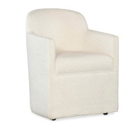 Hooker Furniture Solid Wood Upholstered Back Arm Chair in Beige