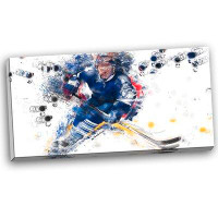 Ebern Designs « hockey pénalité shot », impression sur toile tendue