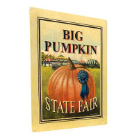 Trinx Big Pumpkin State Fair Metal Sign