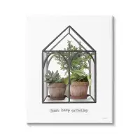 Stupell Industries Just Keep Growing Greenhouse Plants Canvas Wall Art By House Fenway
