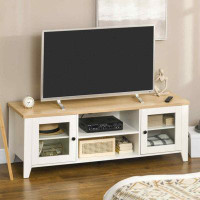 Red Barrel Studio Modern TV Stand, Entertainment Centre With Shelves And Cabinets For Flatscreen Tvs Up To 60" For Bedro