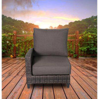 Red Barrel Studio Arshmaan Outdoor Lounge Chair Patio Furniture Wicker Rattan Left Side Sectional Includes Grey Olefin C