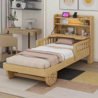 Cosmic Car Bed With Bear-Shaped Headboard, USB And LED