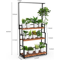 17 Stories Plant Stand With Grow Light
