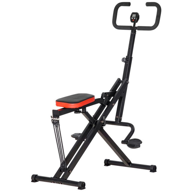 SQUAT MACHINE, FOLDABLE DB METHOD MACHINE, GLUTES WORKOUT EQUIPMENT WITH ADJUST FITNESS LEVELS AND LCD MONITOR in Exercise Equipment