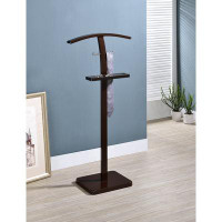 InRoom Designs Annavictoria Freestanding Clothes Valet Stand with Accessory Shelf
