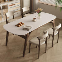 Corrigan Studio Solid wood rock plate dining table and chair1