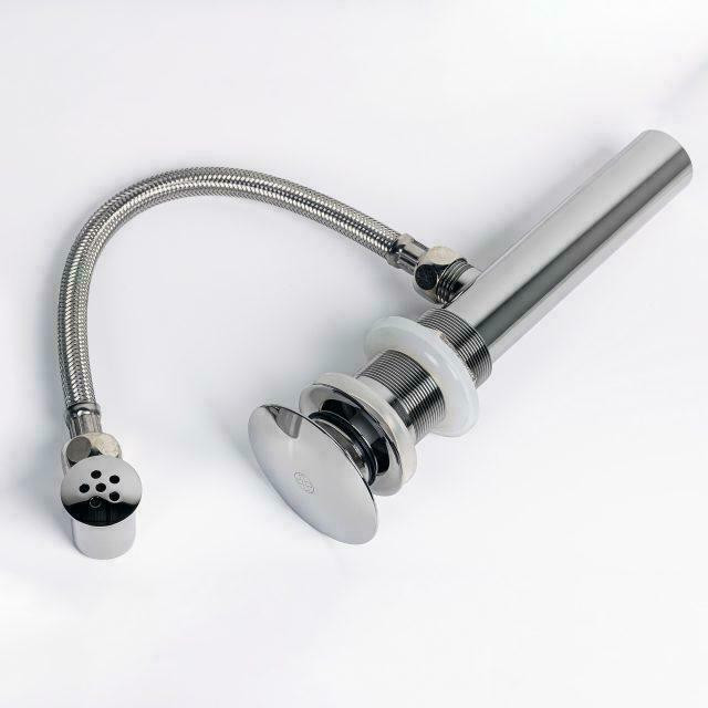 Chrome/Brushed Nickel Pop-up for Glass or Stone Drain for Bathroom Sink in Plumbing, Sinks, Toilets & Showers