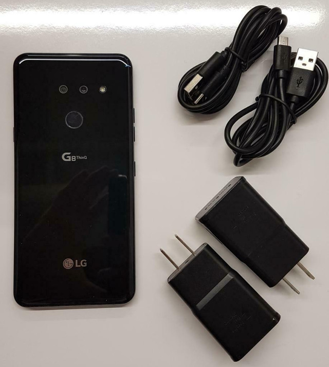 LG G7 Thinq G8 Thinq CANADIAN MODELS ***UNLOCKED*** New Condition with 1 Year Warranty Includes All Accessories in Cell Phones in New Brunswick - Image 2