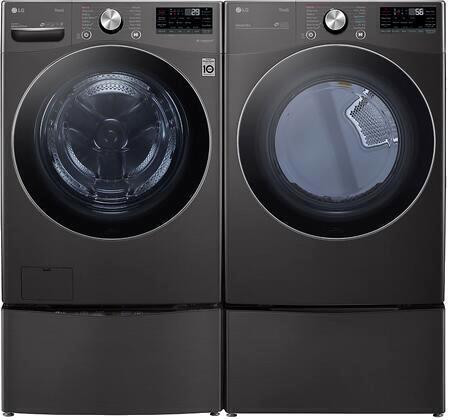 LG WM4100HBA 27 Front Load Washer with AI DD™ 5.2 cu. ft. Large Capacity &amp; DLEX4200B Front Load Electric Dryer in Washers & Dryers in City of Toronto - Image 2