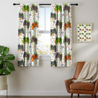 East Urban Home Darkening Room Curtains For Living Room Game Home Window Treatments
