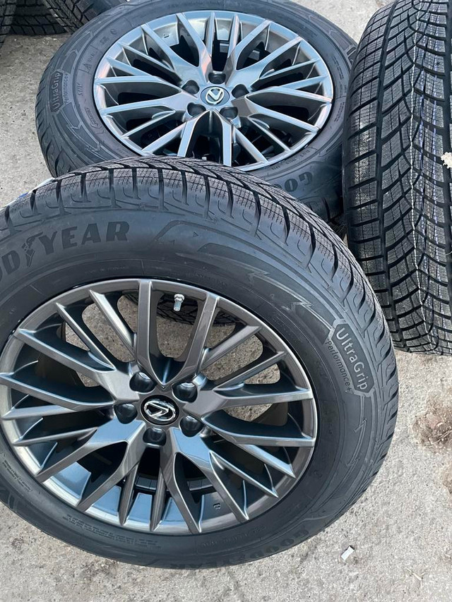 2022 Lexus rims and Goodyear UltraGrip winter Tires in Tires & Rims in Edmonton Area - Image 3