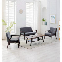George Oliver Leini Coffee Table Loveseat And 2 Chair Set