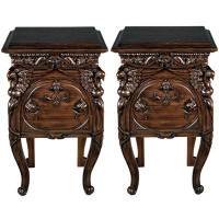 Design Toscano Falconcrest 31'' Tall End Table Set with Storage