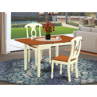 August Grove Gosson Butterfly Leaf Rubberwood Solid Wood Dining Set