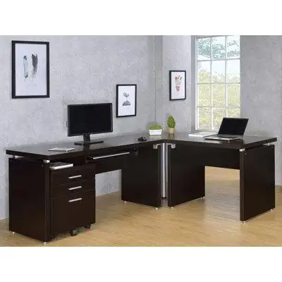 Latitude Run® Zimal 2-Piece Desk Set