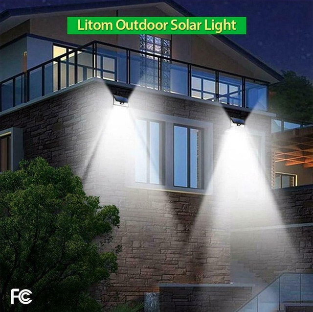 LITOM® 24 LED SOLAR-POWERED MOTION-SENSOR LIGHT - PACK OF TWO!  -- A great gift for Dads!! in Outdoor Lighting - Image 4