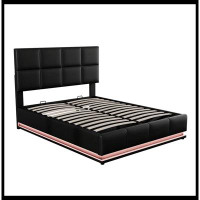 Latitude Run® Tufted Upholstered Platform Bed With Hydraulic Storage System