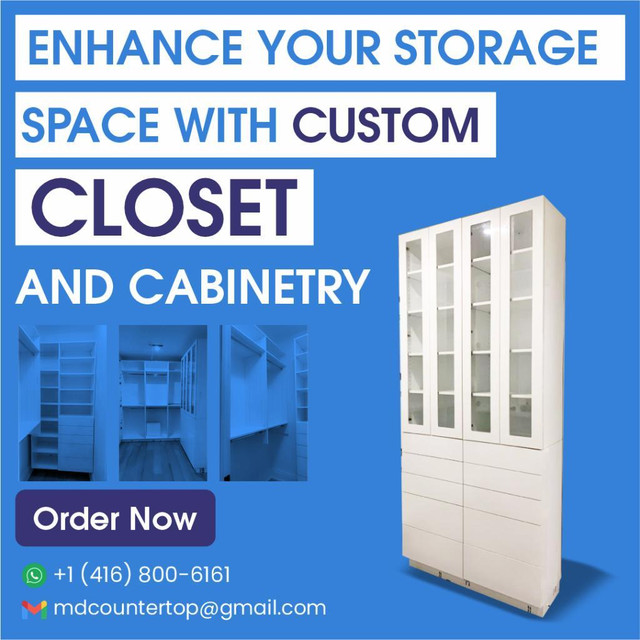 Custom closet and cabinetry in your budget in Cabinets & Countertops in Peterborough