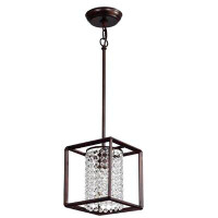 HOME ACCESSORIES INC 3 - Light Single Cone Pendant with Crystal Accents