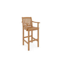 Rosecliff Heights Marcell 30" Teak Patio Bar Stool